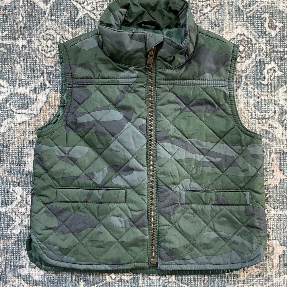 Crewcuts Camo Quilted Vest
